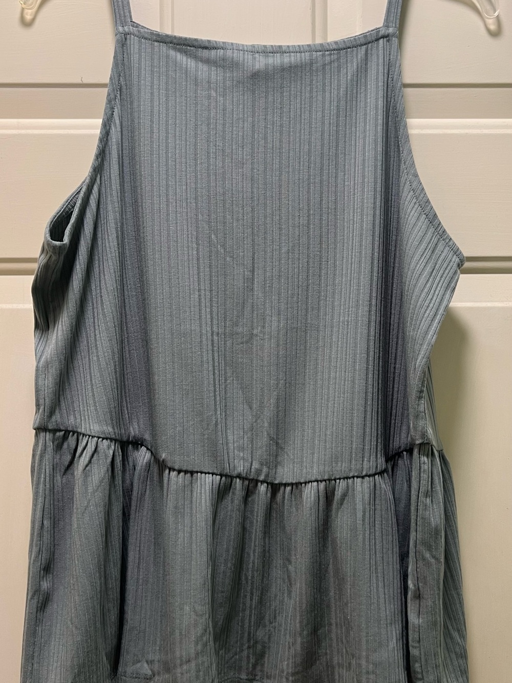 Maurices Ribbed Tank Top with Ruffled Hem